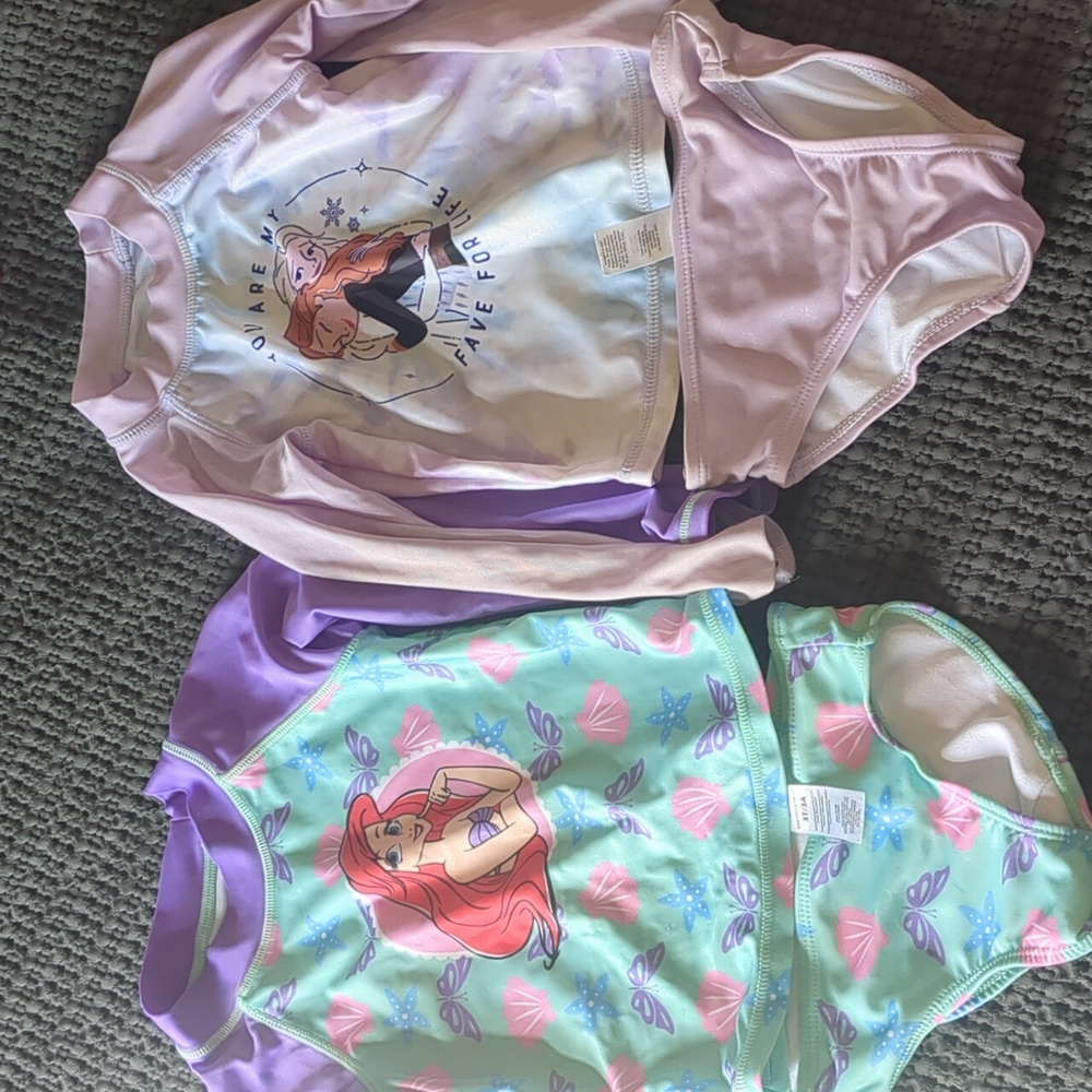 Disney bathing suit 2 piece bundle 3T